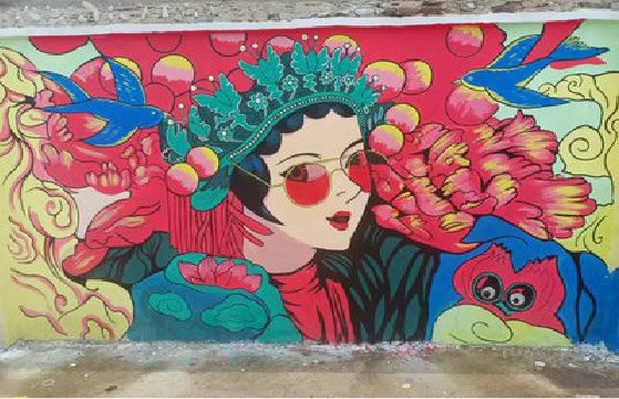 平江墙体彩绘-网红墙