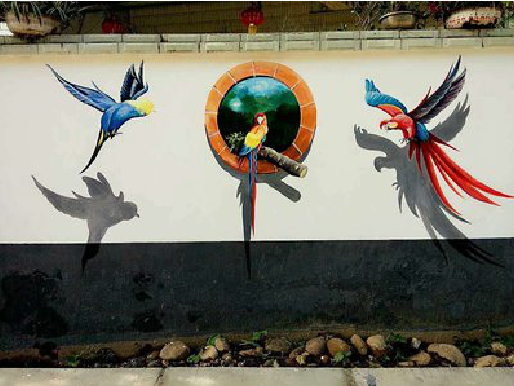 平江视觉错位-3D墙绘设计