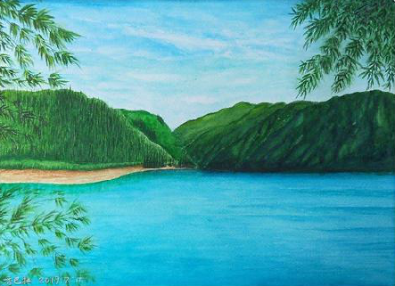 平江在墙绘中，如何绘画绿水青山？