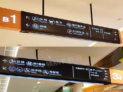 平江如何通过商场标识牌引导客流分布？