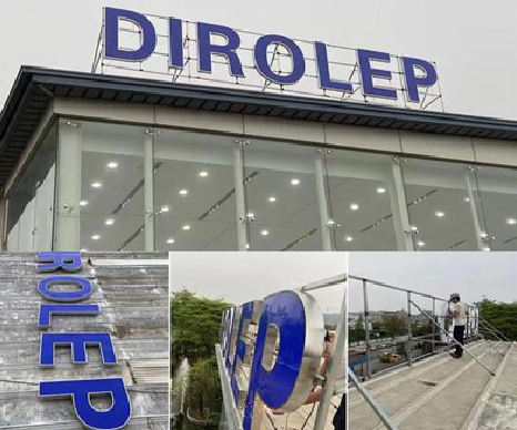 平江楼顶发光字安装的注意事项。